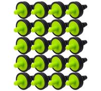 ifundom 200 Unidades Goteador de Plástico Negro Suministro de Agua Preciso y Constante para Riego en Viveros y Jardines Conectores de Entrada 5.5 Mm y Salida 5.6 Mm