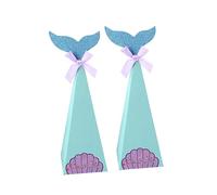 ifundom 20piezas Cajas De De Sirena Para Fiestas De Cumpleaños y Bodas Decoraciones Temáticas Adorables Para y Detalles Para Invitados Diseño De Papel Ligero y Seguro