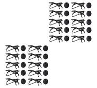 ifundom 20piezas Clips De Micrófono Lavalier Con Fundas Para Grabación y Conferencias Compactos y Livianos Para Charlas y Reuniones