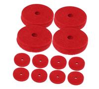 ifundom 24piezas Pads De Platillos De Fieltro Arandelas Para Soporte De Platillo Unidades Amortiguadores Antivibración Para Accesorios De Batería De Instrumentos Musicales Protección De