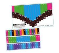 ifundom 2hojas Pegatinas Notas Piano Kalimba Calcomanías Escalas Principiantes Aprendizaje Kalimba