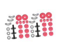 ifundom 2juegos Accesorios Para De Batería Almohadillas De Antideslizantes Gaskets Metálicos Tubos De Soporte y Tuercas De Reemplazo