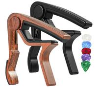 ifundom 2juegos Capos Para Guitarra Eléctrica y Acústica Púas Aleatorias Accesorios De Afinación Prácticos y Duraderos Diseño Ligero y Funcional