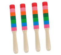 ifundom 2pares Bastones De Percusión De Madera Para Claves Musicales Educativas De Instrumento De Ritmo Divertido Para y Desarrollo De Habilidades Rítmicas