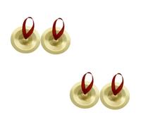 ifundom 2pares Mini Platillos Dorados Para Danzar Instrumentos Musicales De Percusión Zills De Dedos Compactos y Resistentes Perfectos Para Fiestas Nocturnas y Actuaciones