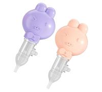 ifundom 2piezas Aspirador Manual Para Bebés Limpiador De Suave Herramienta De Limpieza Para Recién Nacidos Diseño Ergonómico y Seguro Para Mocos y Congestión