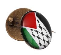 ifundom 2piezas Broche de Bandera de Palestina Metálico Insignia Patriótica Bandera de Palestina Ondeando Pin de Solapa para Viajes y Colección Pines Incluidos