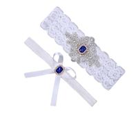 ifundom 2piezas Cinturones De Novia Elásticos Adornos De Encaje y Brillantes Bandas Para Románticas Accesorios De Boda Color Para Ceremonia y Recepción