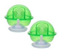 ifundom 2piezas Comedero para Reptiles de Contenedor para Alimentos Sencillos para Gusanos Cuenco Seguro para Comida de Gecko Ventosa para Suministros de Alimentación de Mascotas