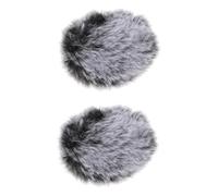 ifundom 2piezas Cubierta De Micrófono Antiviento Furry Protección Profesional Para Micrófonos Diseño y Para Interior y Exterior