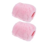 ifundom 2piezas Cubierta De Micrófono De Felpa Protección Contra Viento y Spray Compatible Mayoría De Micrófonos Para Conferencias y Color Rosa