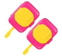 ifundom 2piezas Estuche para Toallitas Húmedas de Viaje Dispensador Portátil para Bebés Caja para Toallitas Húmedas para Bolso de Pañales Unidades