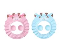 ifundom 2piezas Gorro de Ducha Ajustable Orejeras Champú y Baño Protector de Oídos para Piscina y Playa
