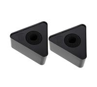 ifundom 2piezas Logotipo De Micrófono Prueba De Caídas Forma De Triángulo Moldeado Por Inyección De Abs Unidades Para Reportajes De Entrevistas