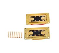 ifundom 2piezas Pastilla Humbucker de Cuerdas Dorada Pastilla de Doble Bobina Cuerdas con Tornillos Accesorios Dorados para Bass Guitar