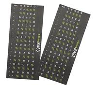 ifundom 2piezas Pegatinas Prácticas Para Guitarra Guía De Dedos Calcomanías Para Diapasón