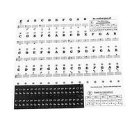 ifundom 2piezas Pegatinas Transparentes y Removibles Para Teclados De Piano De Teclas Para Principiantes y Clases De Piano Soporte Para Facilitar El Aprendizaje