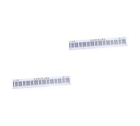 ifundom 2piezas Práctica Para Piano De Teclas Gráfico De Sonido y Comparación Musical Para Principiantes y Profesores Diseño Notación Simplificada y Digital