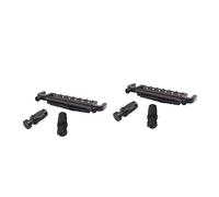 ifundom 2piezas Puente De Guitarra Envolvente Negro Sillín Rodante Repuesto Para Guitarra Eléctrica Fácil Instalación Incluye y Bushings