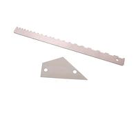 ifundom 2piezas Regla De Nivelación Para Trastes De Guitarra Herramienta Notched Para Cuello y Comprobación De Rectitud Kit Luthier De Precisión