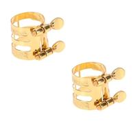 ifundom 2piezas Saxofón Flute Clip Accesorio De Artista Color Dorado Compatible Saxofones De e Bajo Diseño Elegante y Duradero Para Principiantes y Músicos