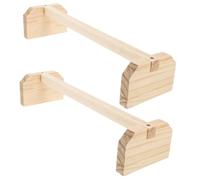 ifundom 2Piezas Soporte de Madera Estante de Entrenamiento y Pack de Accesorio Jaulas de Mascotas