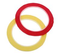 ifundom 2rollos Pegatinas De Violín Cinta Adhesiva Para Dedos Color Rojo y Amarillo Ayuda Posición Dedos Para Principiantes