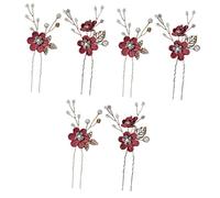 ifundom 3 Juegos De Elegantes Diademas De Novia Con Hojas Horquillas Y Flores Joyería Para El Cabello Para Bodas Para Novia Y Dama De Honor 2 Piezas X 3