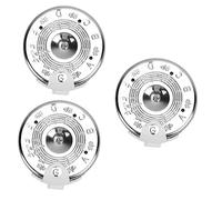 ifundom 3 Piezas 13 Afinador De Guitarra De 13 Tonos Afinador De Bajo De 13 Tonos Afinador Redondo De 13 Tonos Afinador De Violín De 13 Tonos Diapasón Sintonizador De Tubo De Tono Silver