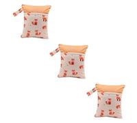 ifundom 3 Piezas Bolsa mojada de Bolsa de Toallas sanitarias Bolsa húmeda con Cremallera Saco Recoger Bolsas Storage Bags Makeup Bag Bolsa húmeda de Tela Bolsa de de Tela