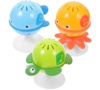 ifundom 3 Piezas Hacer Sonar La Campana Juguete Sonajero De Mano Para Niños Juguetes Para Campana De Percusión Manual Juguete Musical Serie Oceánica Abs Bebé Silla Del Comedor Música