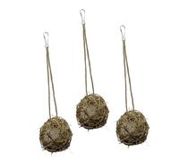 ifundom 3 Piezas Juguetes de Nido de Hummingbird Divertido Periquito de Juguete Delicado Loro de Juguete Toy de Loro Colgante toyes para Masticar Loros Cockatiel Chew Toy poliéster algodón