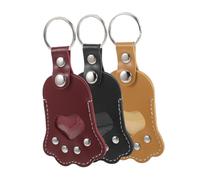 ifundom 3 Piezas Llaveros Conmemorativos para Pelo de Mascotas Almacenamiento Seguro de Pelo con de Pata Llavero Memorial Portátil y Ligero para Perros Accesorio Sentimental Negro