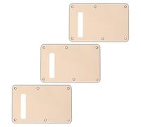 ifundom 3 Piezas Reemplazo Tapa del Alma de Guitarra Eléctrica Beige Diseño Elegante, Material Plástico y Metal, Compatible Universalmente para Protección y Reparación Musical