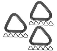 ifundom 3 Series Mosquetones Triangulares De Aluminio Clips De Duraderos Y para Suspender Llaves Y Accesorios Actividades Y 6 Piezas X 3