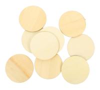 ifundom 30 Piezas de Virutas de Madera Redondas en Blanco para Manualidades Diy, Tablero Contrachapado Seguro, Ideales para Tarjetas y Pizarras Creativas
