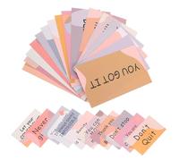 ifundom 30 Tarjetas Motivacionales Pequeñas Frases Inspiradoras en Inglés, Coloridas y Variadas, para Estudiantes, Empleados y Uso Escolar, Tarjetas de Aliento para Inspiración