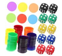 ifundom 320piezas Fichas Transparentes De Plástico para Enseñanza Matemática Contadores Coloridos para Actividades Infantiles Recursos Educativos Interactivos