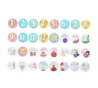 ifundom 32piezas Pegatinas De Para Bebés Calcomanías Autoadhesivas Para Momentos De Recién Nacidos Decoraciones Para Álbum De De Primer Año Seguro y Reutilizable