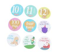 ifundom 32piezas Stickers Para Bebés Pegatinas Autoadhesivas De Para Momentos De Crecimiento Decoraciones De Para Recién Nacidos Para Álbumes De Recuerdos