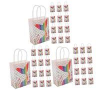 ifundom 36piezas Bolsas De Fiesta De Sirena De Papel Pack Para Cumpleaños Bodas y Celebraciones Diseño Doble Asas Personalizables Resistente y Bonito
