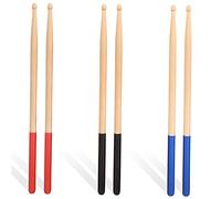 ifundom 3pares Non- Maple Drumsticks for Drumming Practice Lightweight and Smooth Finish for Beginners and Jazz Percussion