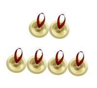 ifundom 3pares Platillos Miniatura De Percusión Musical Dorado Platillos De Dedo Para Danzar Fiestas Nocturnas Compactos y Resistentes Fácil Almacenamiento