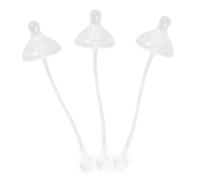 ifundom 3piezas Biberones De Silicona Con Pajitas Pesadas De Accesorios Para Lactancia Material Seguro y Suave Para Bebés Diseño Ergonómico y Cómodo Para Salud Infantil