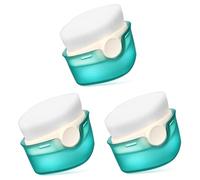 ifundom 3piezas Brocha De Maquillaje Líquido Con Funda Cepillo Para Base De Maquillaje Aplicador Compacto y Portátil Para Polvo Suelto y Fundación Para Viajes y Uso Diario