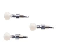 ifundom 3piezas Cabezal De Aleación Para Banjo Botón Cuerdas Accesorio De Afinación De Banjo Blanco Reemplazo