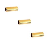 ifundom 3piezas Deslizadores De Guitarra De Metal Dorado Para Jazz y Country Accesorios Para Instrumentos De Cuerda
