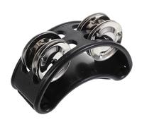 ifundom 3piezas Instrumento Musical De Percusión Con Cascabeles De Metal Para Tambor De Compacto y Duradero Para Sesiones Acústicas y Jam Sessions Negro