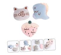 ifundom 3piezas Juguetes De Peluche Coloridos para Muñecos De Cartoon Resistentes para Morder Juguetes para Gatos Que Ayudan El Daño El