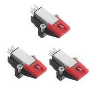 ifundom 3piezas Stylus Needle De Dynamic Magnetic Para Tocadiscos De De Alta Precisión Para Gramófonos y Reproductores De Vinilo Compatible Géneros